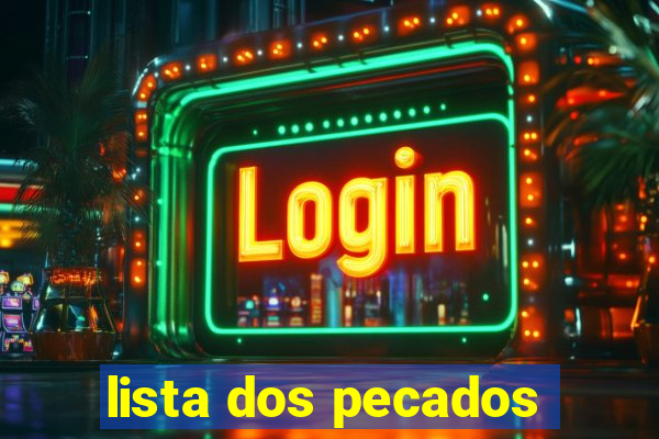 lista dos pecados